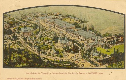 Vue g&eacute;n&eacute;rale de l-exposition-internationale-Roubaix-1911