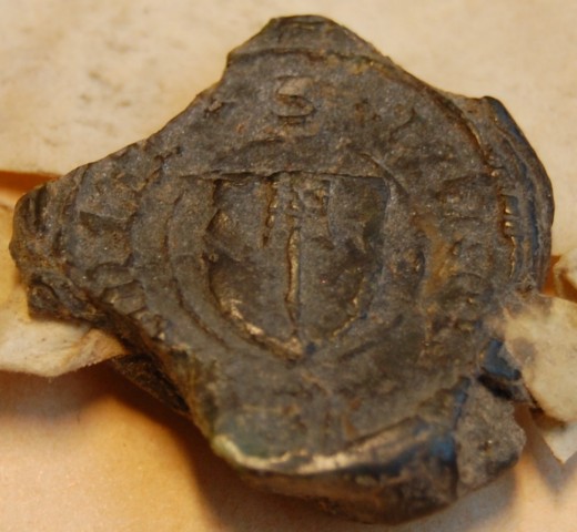 Tournai des parchemins de 1520 avec le sceau de Jehan Le Poultre