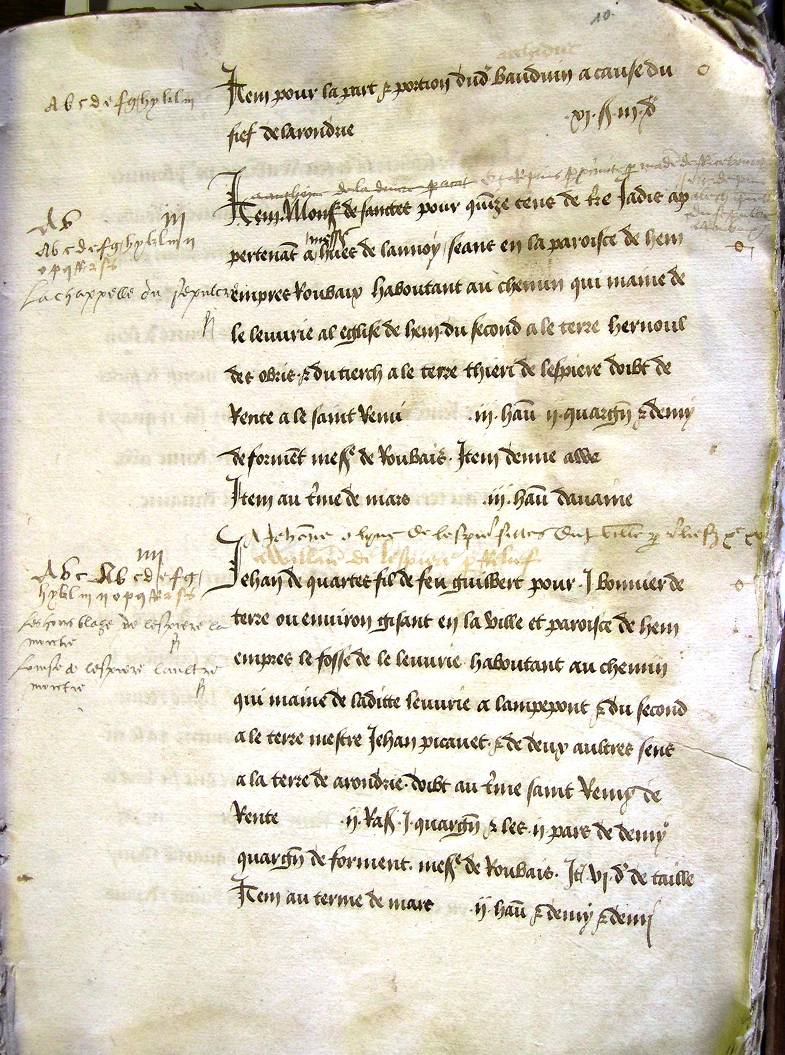 brief-rentes-Monseigneur-de-Roubaix-Jehan-Guilbert-Prouvost-1491